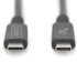 DIGITUS AK-300343-008-S :: Кабел USB 4.0 Type C-C, 40Gbps, 8К, 240W, черен, 1.0 м снимка 2