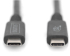DIGITUS AK-300343-008-S :: Кабел USB 4.0 Type C-C, 40Gbps, 8К, 240W, черен, 1.0 м снимка 3