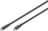 DIGITUS AK-300342-020-S :: Кабел USB 3.2 Type C-C, 5Gbps, силиконов, 100W, черен, 2.0 м снимка 1