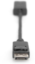 Кабел/адаптер DIGITUS DB-340415-002-S, DP M към HDMI F, 4К UHD, 30Hz, 2.7 Gbps, HDCP 1.3/1.4/2.2, черен снимка 2