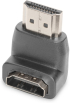 DIGITUS AK-330502-000-S :: Адаптер HDMI 90°, ъглов, 4K, M-F, gold, черен снимка 4