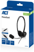 ACT Слушалки с микрофон, 3.5mm жак, 2м снимка 2