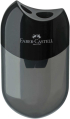  Faber-Castell Острилка Twin, двойна, с контейнер, черна снимка 1