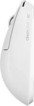 Pulsar професионална геймърска мишка Wireless Gaming Mouse X2 CrazyLight Uyuni White 8K снимка 3
