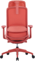 Ергономичен стол RFG Style HB, дамаска, до 130 kg, корал снимка 4