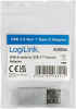 Кабел/адаптер Logilink AU0056, адаптор USB C-F to USB3.2 A-M снимка 3