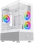 Кутия Alphard M Arctic, Mini Tower, Micro ATX, 4 вентилатора x 120mm ARGB, 1 (USB Type-A), 2 (USB Type-A), 1х 3,5\'\', 1х 2,5\'\', Бял снимка 1