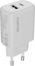Принадлежност за смартфон CANYON charger OnCharge 200 20W 1xPD 1xQC EU White снимка 1