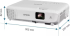 Проектор Epson EB-W53, Projectors, Home entertainment, WXGA, HD ready, 4,000 Lumen- 2,600 Lumen(economy) In accordance with IDMS15.4 снимка 5