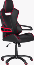 Геймърски  стол Carmen 7513 - черно-червен снимка 1