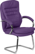 Посетителски стол Carmen 6154 - лилав снимка 1