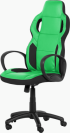 Геймърски стол Carmen 7510 - черно-зелен снимка 3