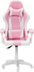Геймърски стол Carmen 6311 - бял - розов снимка 2