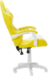 Геймърски стол Carmen 6311 - бял - жълт снимка 5