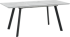 Разтегателна трапезна маса DARWIN - сив - черен снимка 3