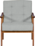 Кресло LEO - орех - сив снимка 2