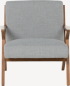 Кресло MAURO - орех - сив снимка 2