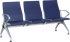 Офис стол Посетителска пейка с 3 места Carmen CR-1036-3 - синя снимка 1