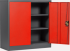 Метален шкаф Carmen CR-1239 E L SAND - червен-графит снимка 2