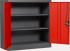 Метален шкаф Carmen CR-1239 E L SAND - червен-графит снимка 3