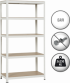 Метален стелаж Carmen CR-1016 - 180х90х45 см, до 250 кг на рафт - бял снимка 1
