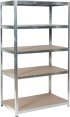 Метален стелаж Carmen CR-1018 - 180х100х60 см, до 200 кг на рафт - цинк снимка 2