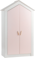Двукрилен детски гардероб PINK HOUSE снимка 1