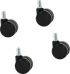 Комплект колела за посетителски стол модел 1702-1710 4 бр. - черни снимка 1