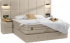 Тапицирана спалня с матрак COMFORT 180 x 200 - крем 04 снимка 1