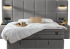  Тапицирана спалня с матрак COMFORT 180 x 200 - кафяв 08 снимка 2