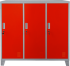 Метален шкаф Carmen CR-1603 E JZ - сив-червен снимка 1