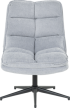 Кресло с табуретка JANET - светлосиво снимка 3