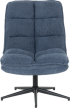 Кресло с табуретка JANET - синьо снимка 3