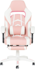 Геймърски стол Carmen 6314 - бял-розов снимка 2