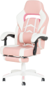 Геймърски стол Carmen 6314 - бял-розов снимка 3