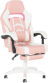 Геймърски стол Carmen 6314 - бял-розов снимка 1