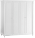 Четирикрилен детски гардероб NIL - бял снимка 1