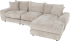 Ъглов диван INONGO десен - светло бежов снимка 3
