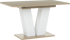 Разтегателна трапезна маса VEGAS T - дъб сонома / бял снимка 1