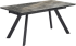 Разтегателна трапезна маса BARCIN - сив / кафяв снимка 1