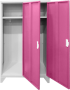 Метален шкаф Carmen CR-1602 KZ - Сив / розов снимка 2