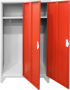 Метален шкаф Carmen CR-1602 KZ - Сив / червен снимка 2