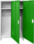 Метален шкаф Carmen CR-1602 KZ - Сив / зелен снимка 2