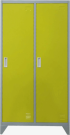 Метален шкаф Carmen CR-1602 KZ - Сив / жълт снимка 1