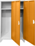Метален шкаф Carmen CR-1602 KZ - Сив / оранжев снимка 2