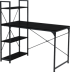 Бюро с етажерка TUZLA - черен снимка 2