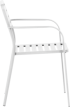 Метален градински стол WASE - бял снимка 4