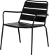 Метален градински стол SAKI - черен снимка 3