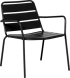 Метален градински стол SAKI - черен снимка 1