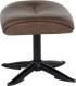 Кресло с табуретка EMA - кафяво снимка 7